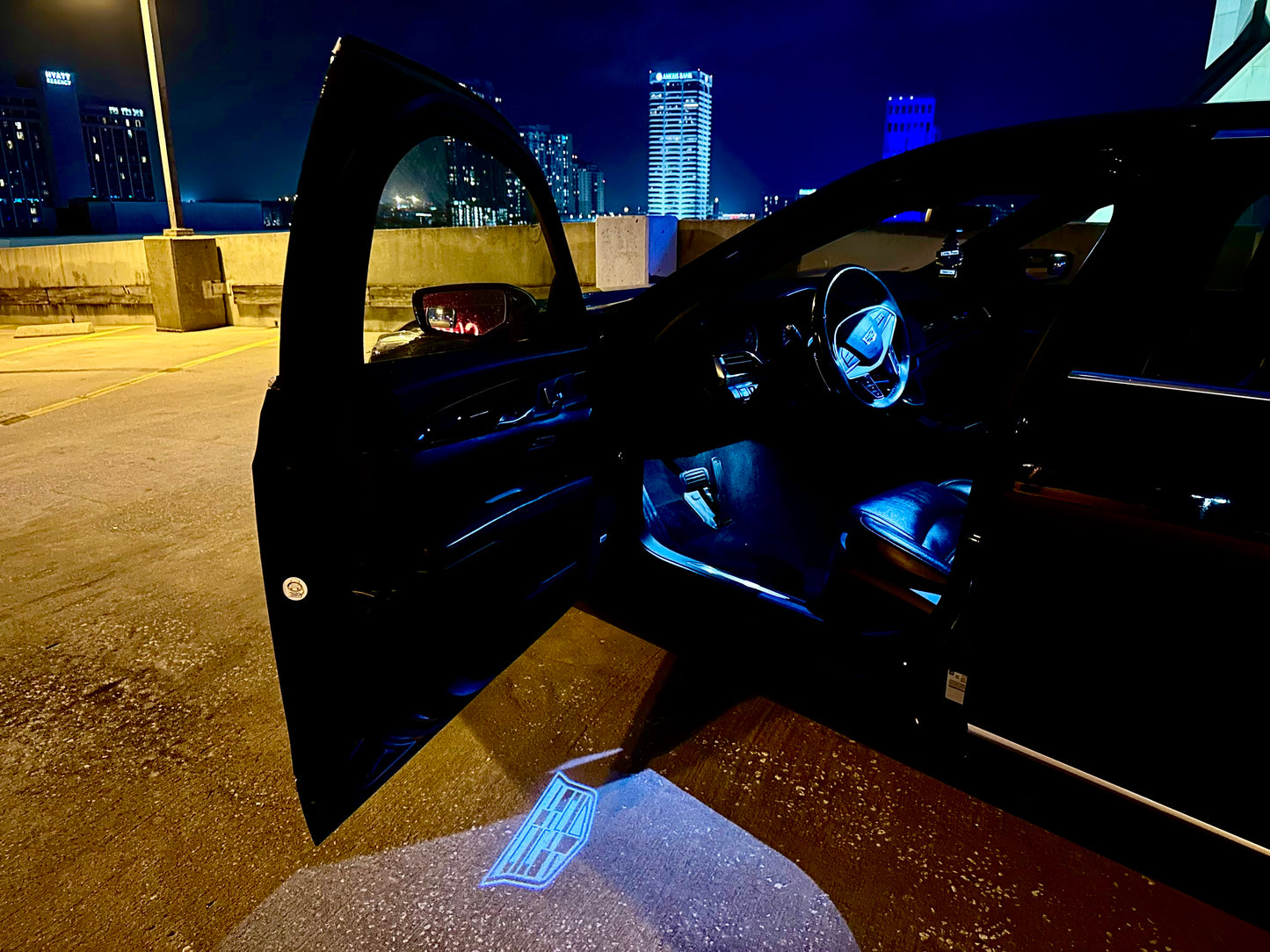 Cadillac Door Lights Logo 4PCS
