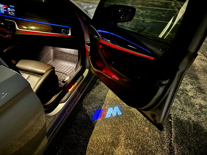 BMW M Door Lights Logo